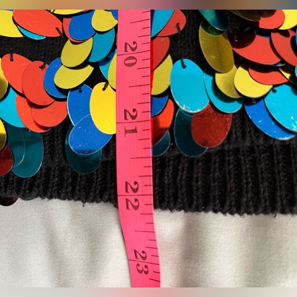 VINTAGE STUDIO by MICHELLE STUART Confetti Embellished Sweater (L) and Handbag. - Picture 6 of 14